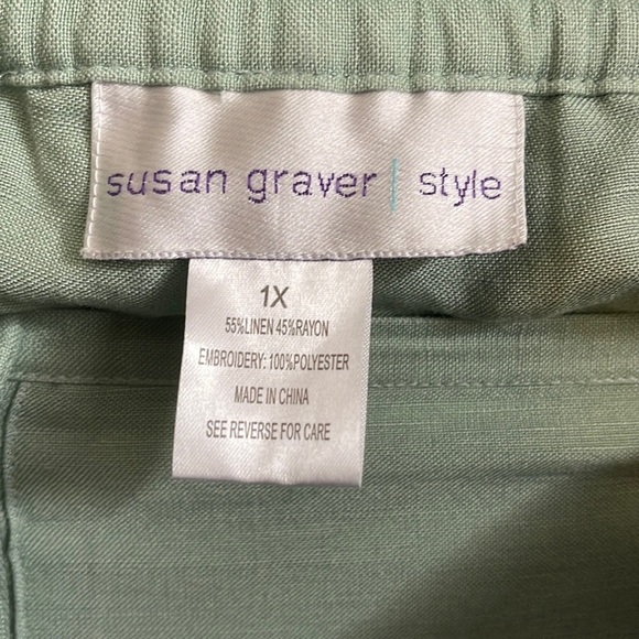 Susan Graver Wide Leg Cut Out Pants l SIZE 1X - Picture 9 of 12